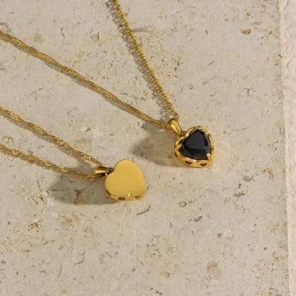 New 18K Gold Choker Pendant Necklace, NICE NECKLACE, CUTE NECKLACE - Picture 5 of 8